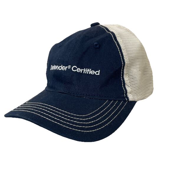 Defender Certified Baseball Hat Cap Adjustable Navy Blue White Land Cruiser - Picture 1 of 16